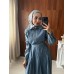 ELORA DENİM ELBİSE MAVİ