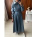 ELORA DENİM ELBİSE MAVİ